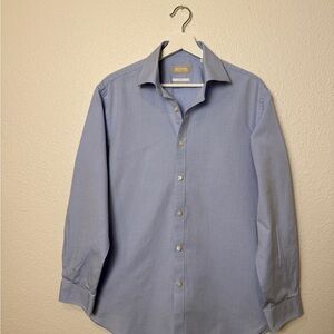 Michael Kors men’s light blue slim fit cotton shirt size L